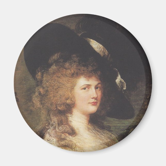 Aimant Portrait de Georgiana, Duchesse du Devonshire (Devant)