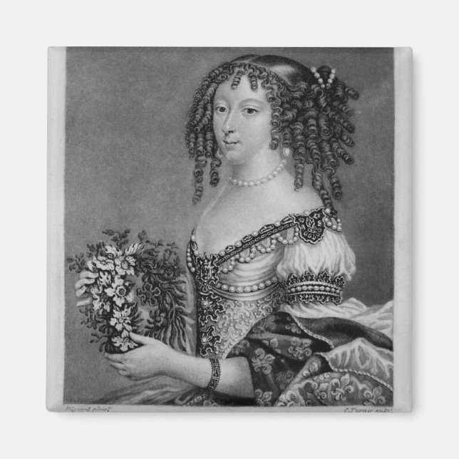 Aimant Portrait de Henrietta Anne, Duchesse d'Orléans (Devant)