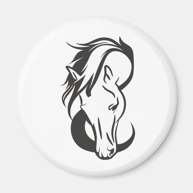 Aimant portrait de Horse, (Devant)