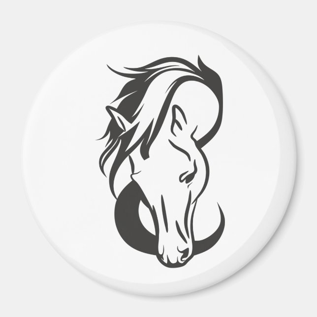 Aimant portrait de Horse, (Devant)