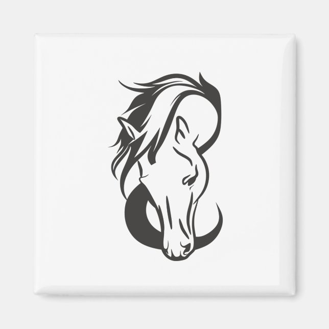 Aimant portrait de Horse, (Devant)