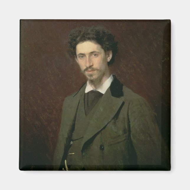 Aimant Portrait de Ilya Efimovich Repin, 1876 (Devant)