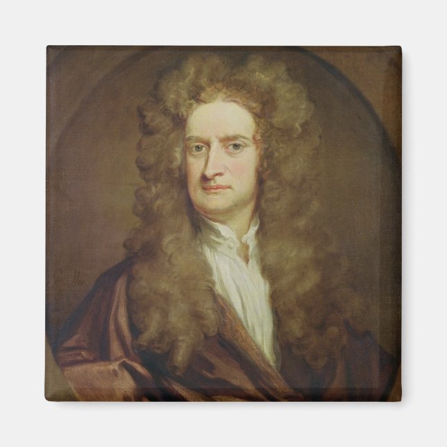 Aimant Portrait de Isaac Newton 1702 (Devant)