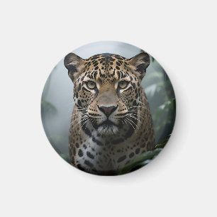 Aimant Portrait de jaguar en jungle