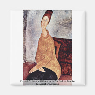 Aimant Portrait de Jeanne Hébuterne dans le chandail