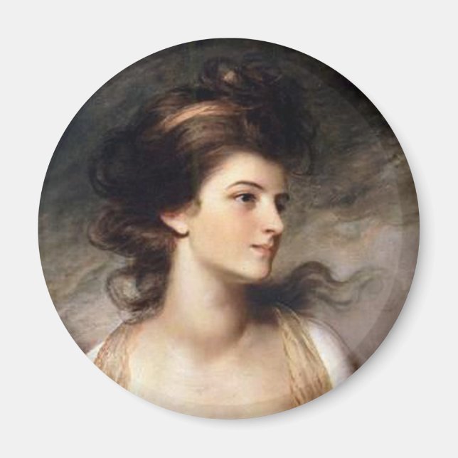 Aimant Portrait de la dame révolutionnaire française (Devant)