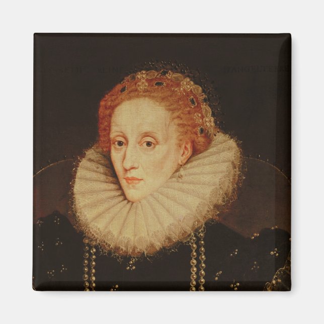 Aimant Portrait de la reine Elizabeth I (Devant)