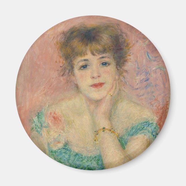 Aimant Portrait de l'actrice Jeanne Samary, Auguste Renoi (Devant)