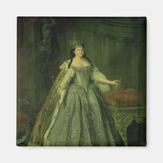 Aimant Portrait de l'impératrice Anna Ivanovna 1730 (Devant)