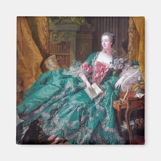 Aimant Portrait de Madame Pompadour, Boucher (Devant)
