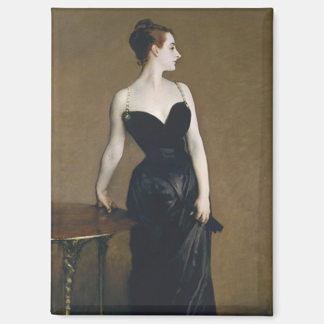 Aimant Portrait de Madame X par John Singer Sargent (Recto)