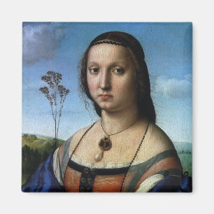 Aimant Portrait de Maddalena Doni par Raphael Sanzio