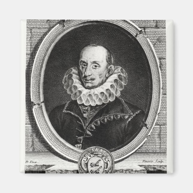 Aimant Portrait de Médaillon de Pierre de Bourdeille (Devant)