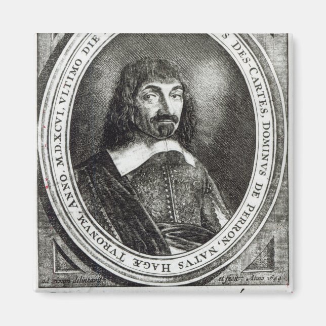 Aimant Portrait de René Descartes, 1644 (Devant)