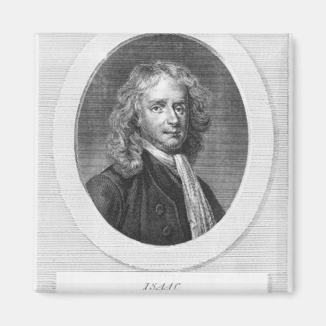 Aimant Portrait de Sir Isaac Newton (Devant)