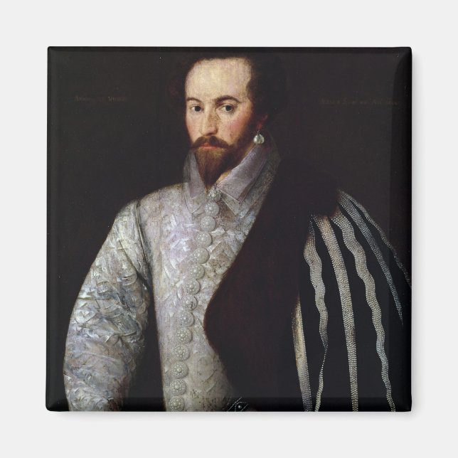 Aimant Portrait de Sir Walter Raleigh 1588 (Devant)