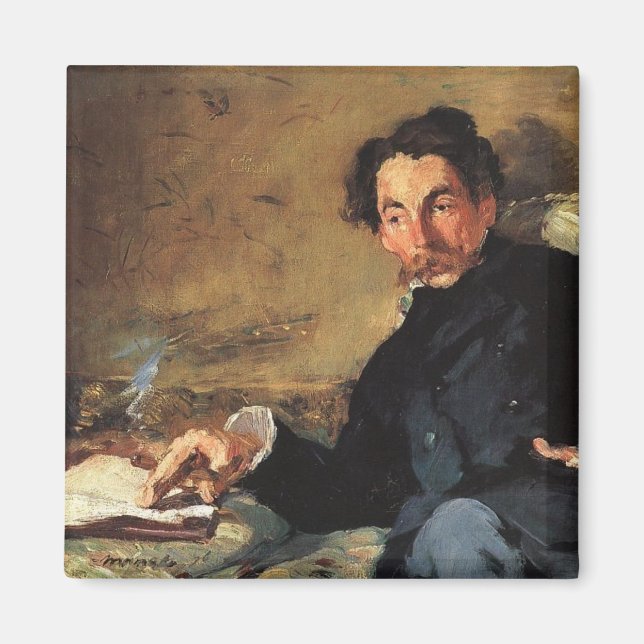 Aimant Portrait de Stéphane Mallarmé, 1876 (Devant)