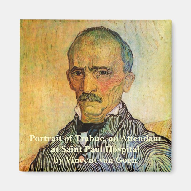 Aimant Portrait de Trabuc par Van Gogh, Impressionnisme V (Devant)
