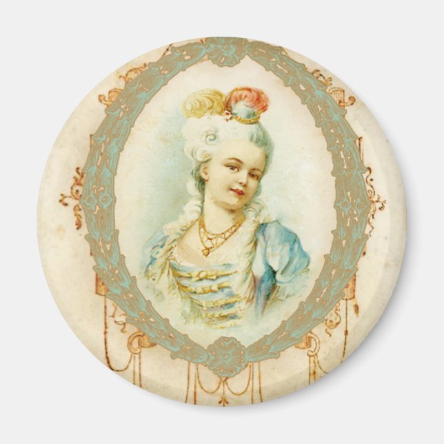Aimant Portrait de Young Marie Antoinette (Devant)