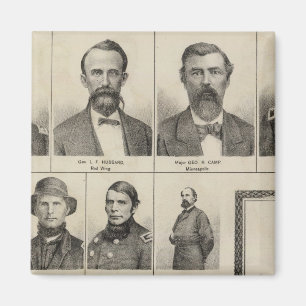 Aimant Portrait d'hommes militaires, Minnesota
