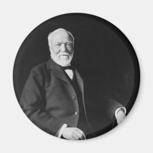 Aimant Portrait du philanthrope Andrew Carnegie