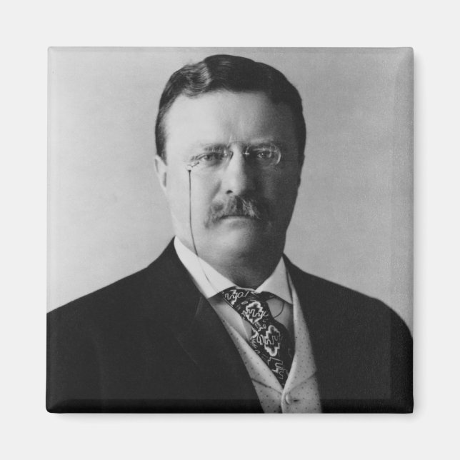 Aimant Portrait du président Theodore Roosevelt (Devant)