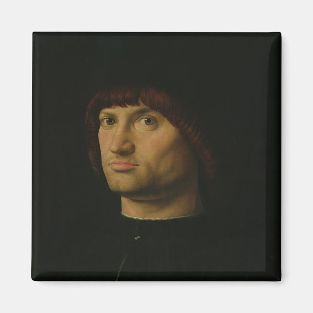 Aimant Portrait d'un homme, ou La Condottiere, 1475 (huil (Devant)