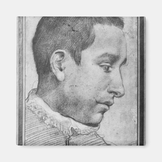 Aimant Portrait d'un jeune homme (Devant)