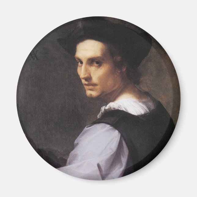 Aimant Portrait d'un jeune homme (Devant)
