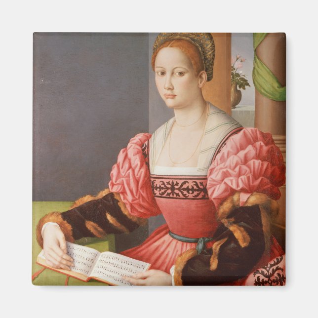 Aimant Portrait d'une dame (Devant)