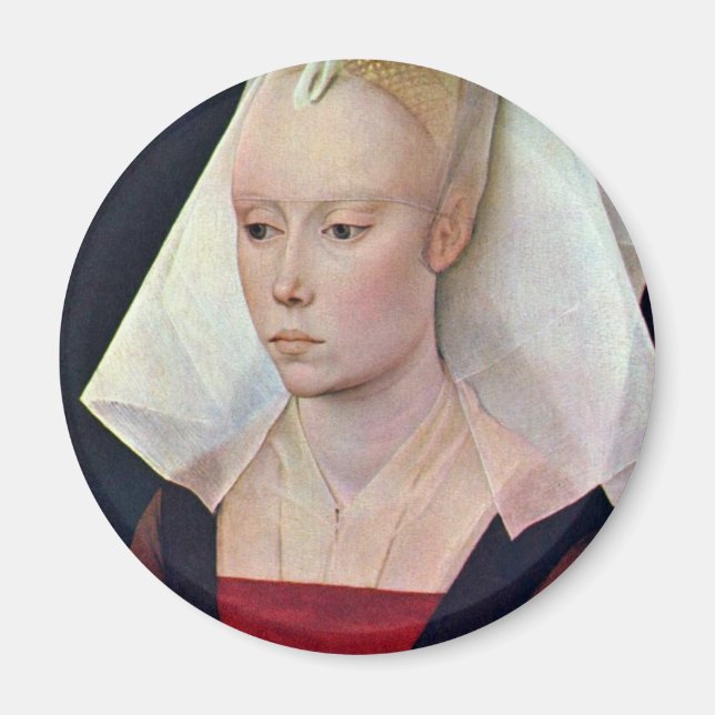 Aimant Portrait D'Une Dame Par Weyden Rogier Van Der (Devant)