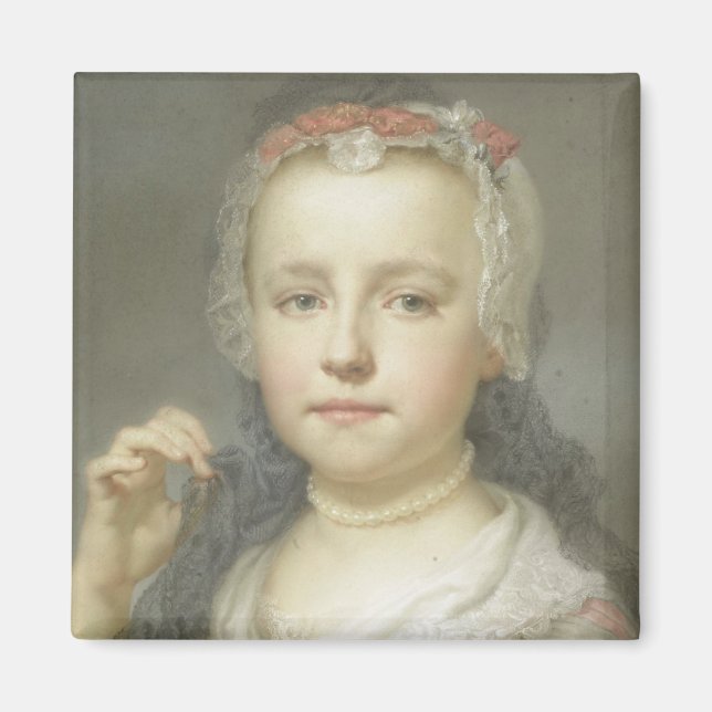 Aimant Portrait d'une jeune fille (Devant)
