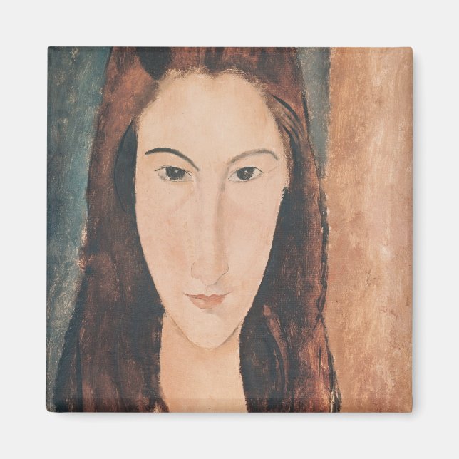 Aimant Portrait d'une jeune fille (Devant)