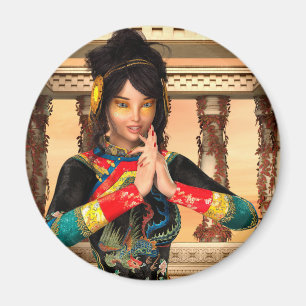 Aimant Portrait Fantastique d'Impératrice Chinoise