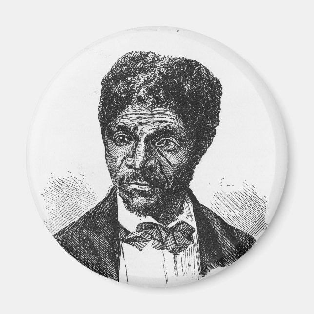 Aimant Portrait gravé de African American Dred Scott (Devant)