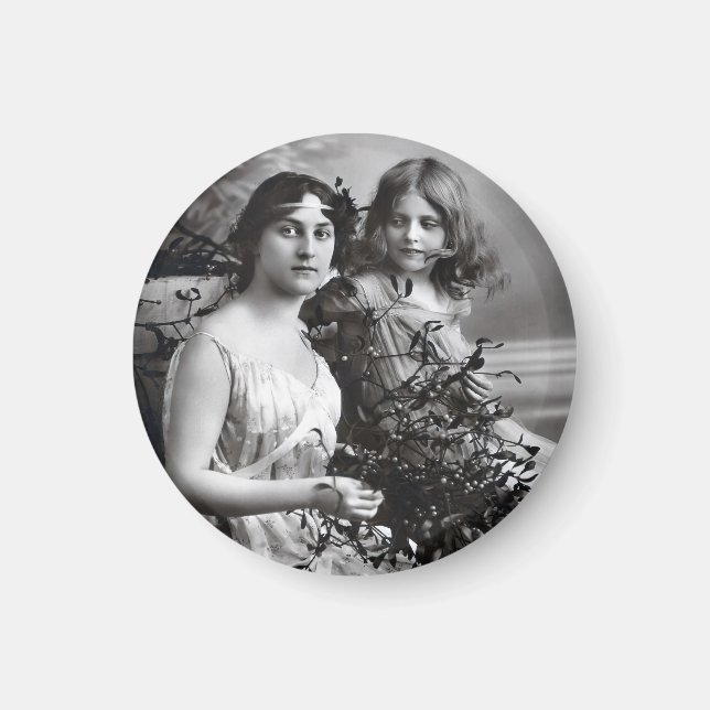 Aimant Portrait intemporel de mère et fille  (Devant)