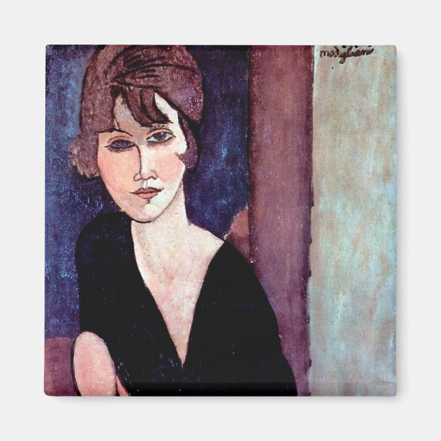Aimant Portrait of Woman, Modigliani (Devant)