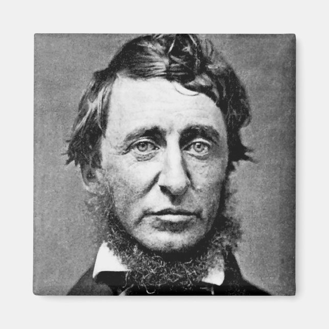 Aimant Portrait Photographie de Henry David Thoreau (Devant)