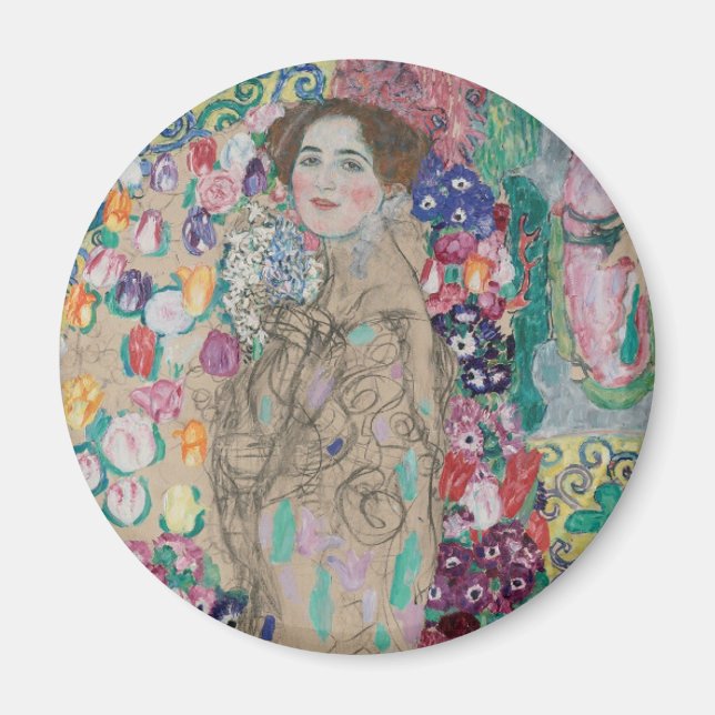 Aimant Portrait posthume de Ria Munk par Gustav Klimt (Devant)