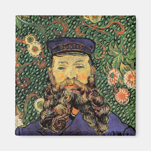 Aimant Portrait Postman Joseph Roulin Van Gogh Art (Devant)