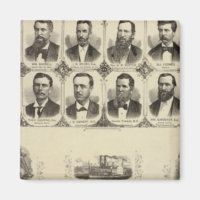 Aimant Portraits de citoyens du comté de Cass (Devant)