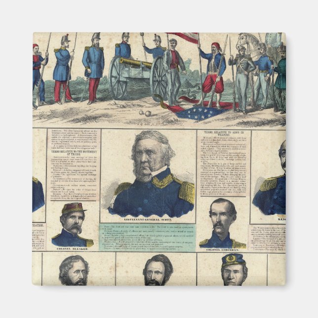 Aimant Portraits militaires (Devant)