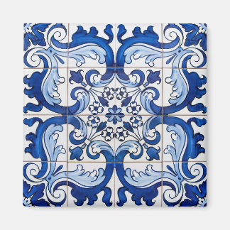 Aimant Portugais Azulejo Tiles Motif