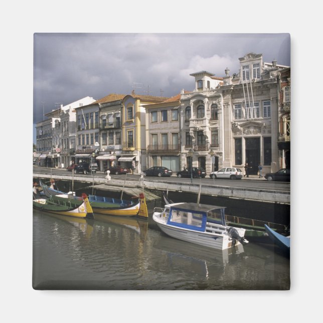 Aimant Portugal, Aveiro. Moliceiros (bateaux de collecte  (Devant)