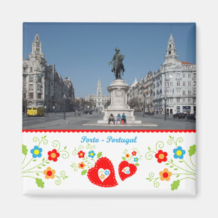 Aimant Portugal en photos - Porto ville Liberty carré