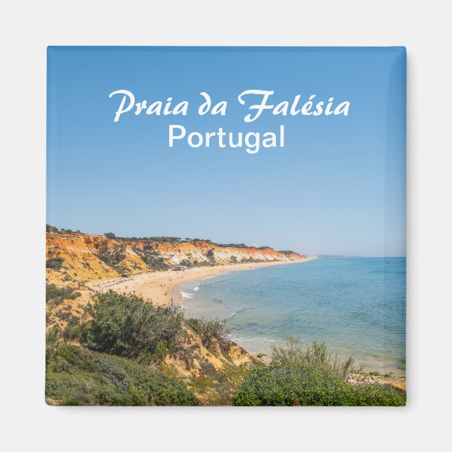 Aimant Portugal Praia da Falésia dans l'Algarve Souvenir (Devant)