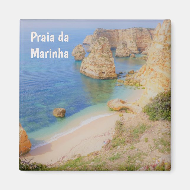 Aimant Portugal Praia da Marinha dans le souvenir Algarve (Devant)