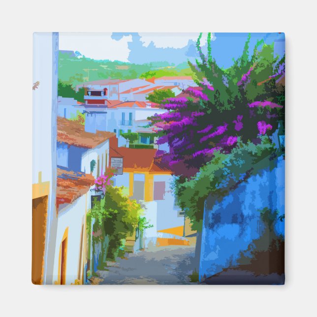 Aimant Portugal réel - Obidos (Devant)