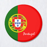 Aimant Portuguese flag & Portugal - travel/sports fans<br><div class="desc">Fridge Magnets : Portugal & Europe - love my country and Portuguese flag travel patriots</div>