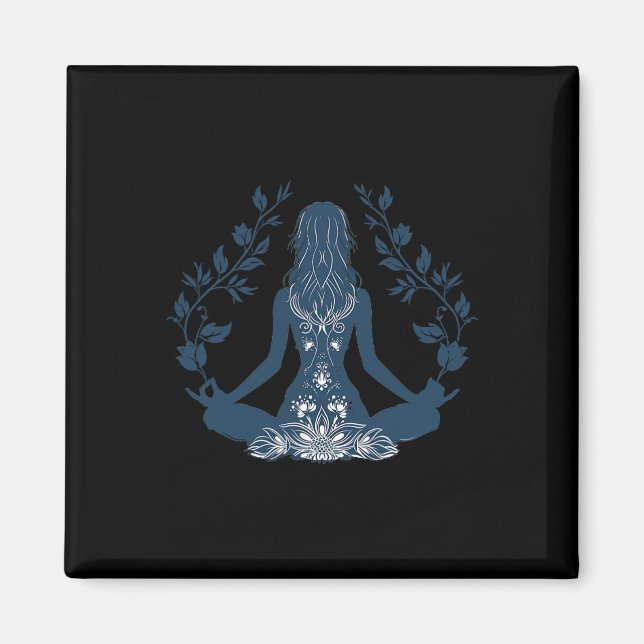 Aimant Pose de yoga relaxante  (Devant)